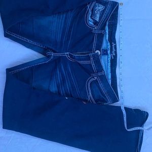 Amethyst Dark Wash Boot Cut Blue Jeans 11